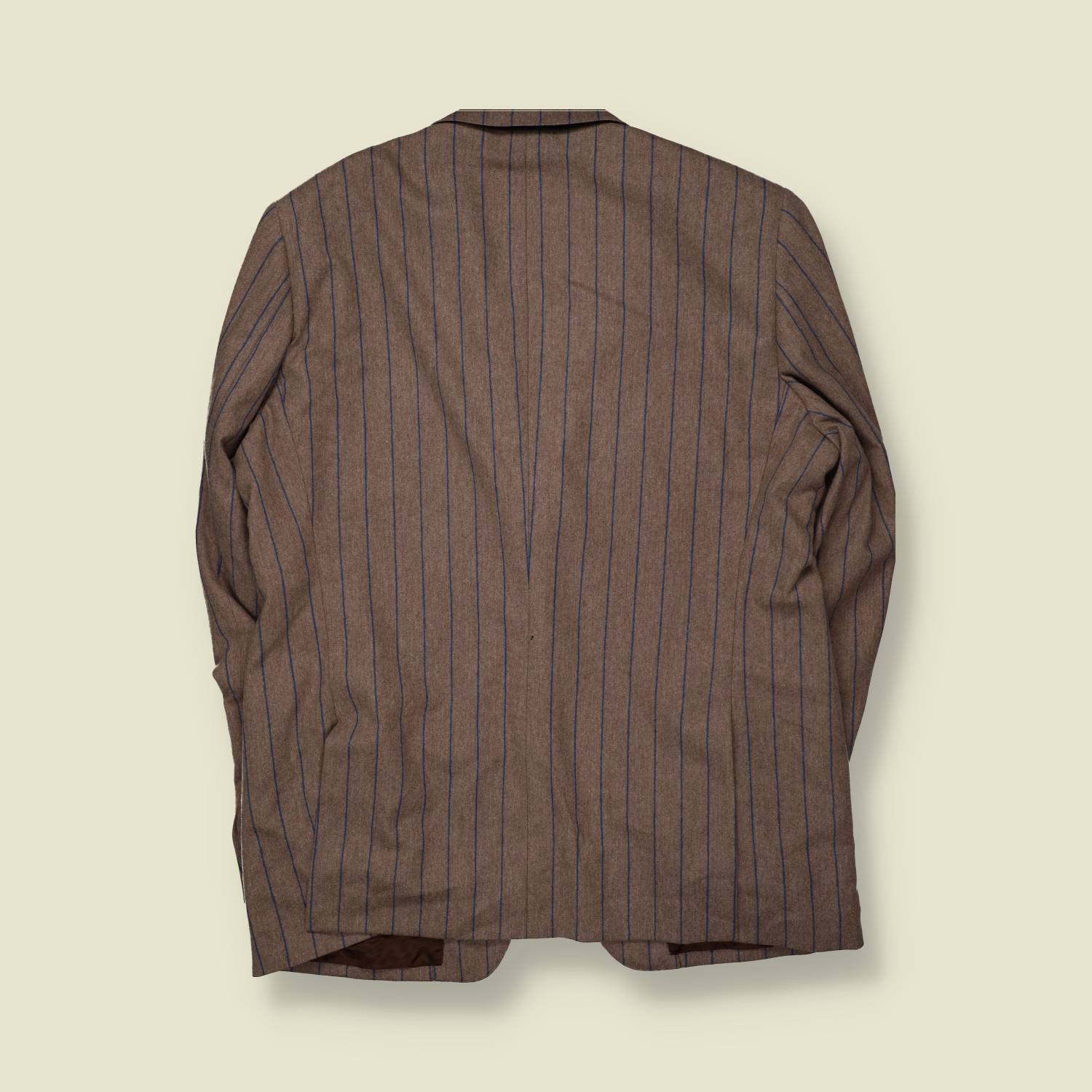 1990s | R(evolution) | Tailored Blazer | Brown Pinstripe - XL