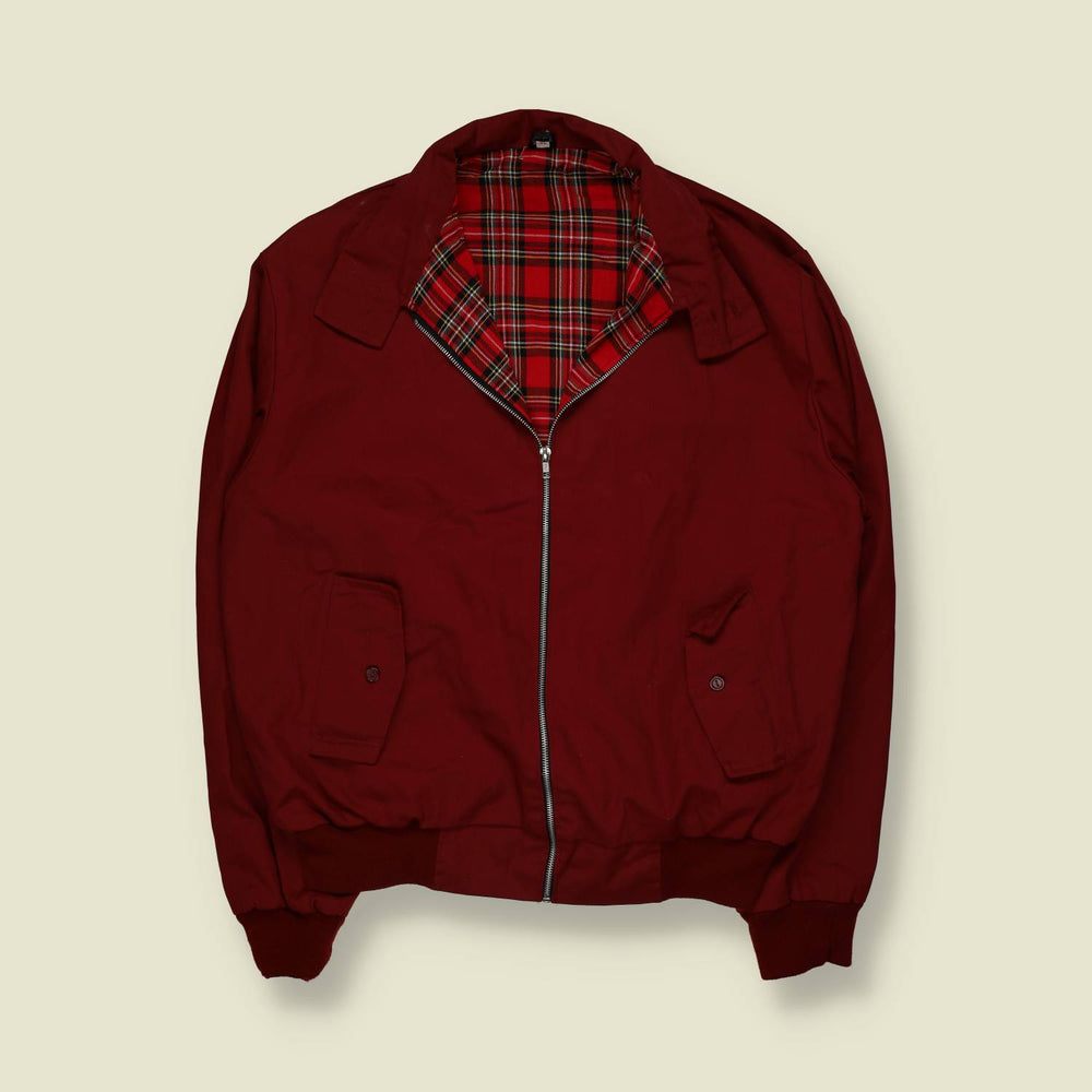 1990s | Made In England | Harrington Jacket | Red - XXXL