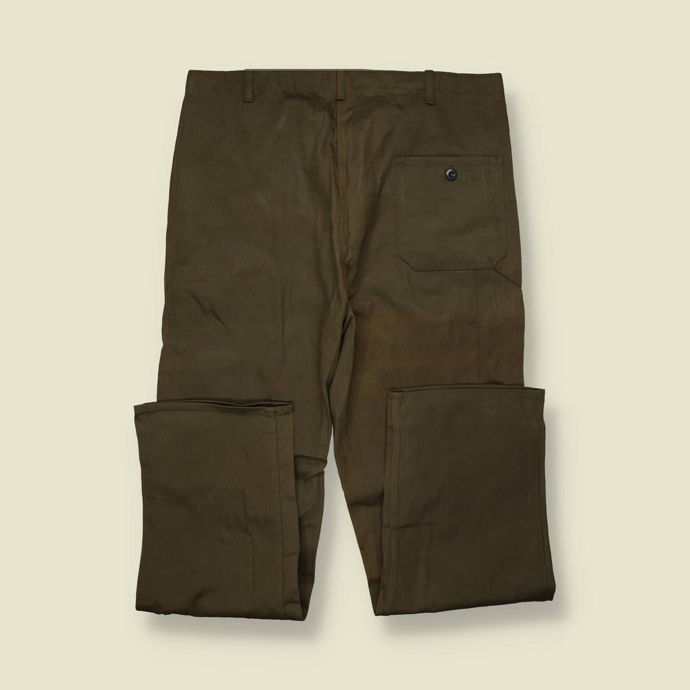 1980s | German Military | Fatigue Trousers | Olive - w30