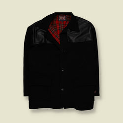 1990s | Combat | Donkey Jacket | Black | Made In England - XXXL