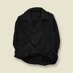 1990s | Pea Coat | Charcoal - L