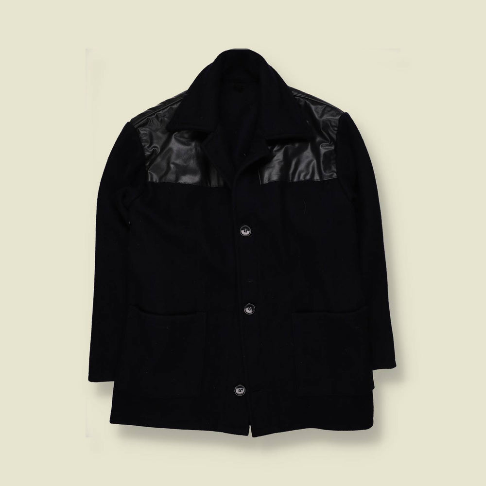 1990s | Made In England | Donkey Jacket | Black - S