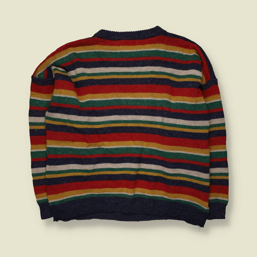 1980s | Invoice | Patterned Knit Jumper | Multi Colour -XXXL