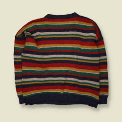 1980s | Invoice | Patterned Knit Jumper | Multi Colour -XXXL
