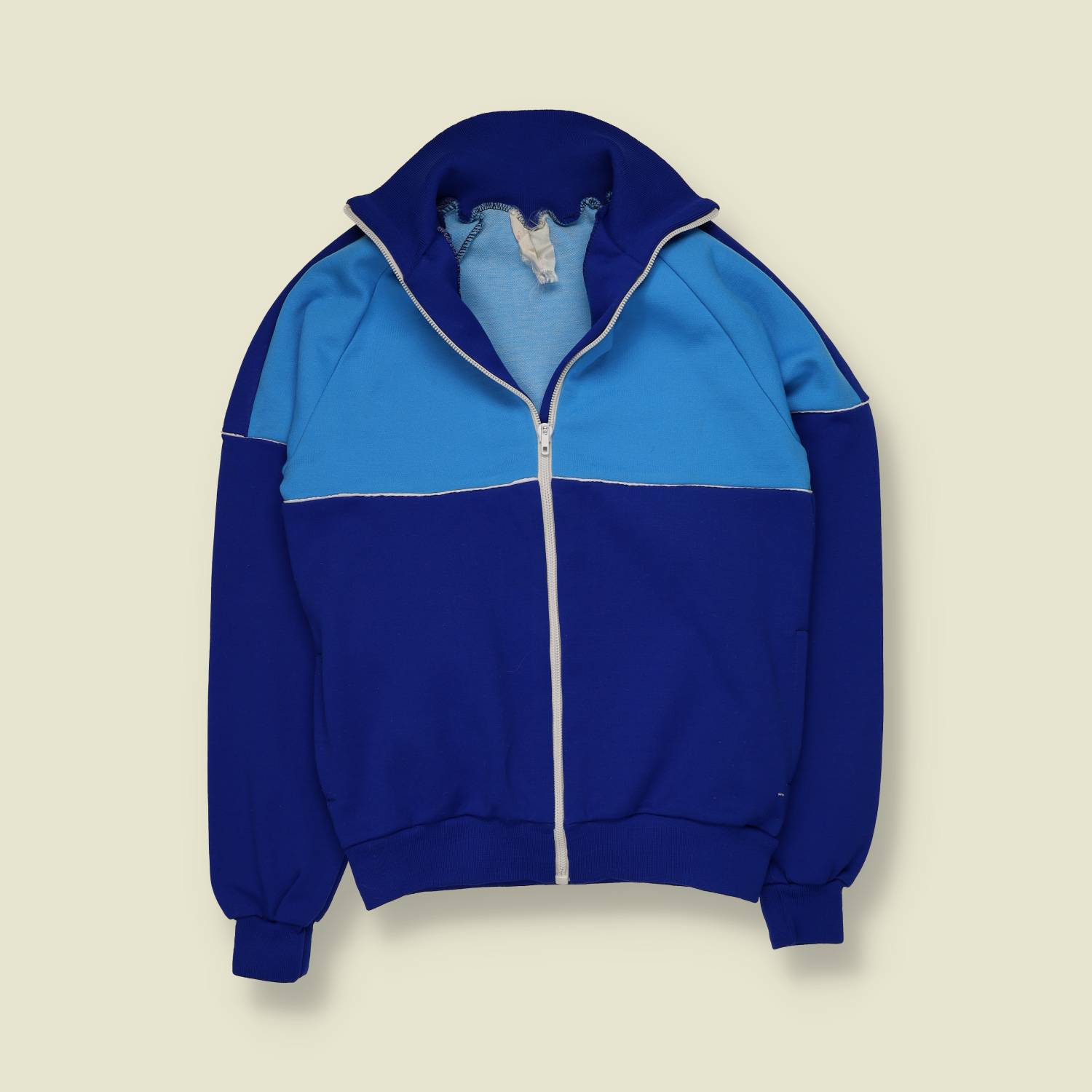 1970s | Track Top | Blue & Sky Blue - XXXS