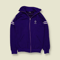 1970s | Senior | Track Jacket | Purple & White - XXXS