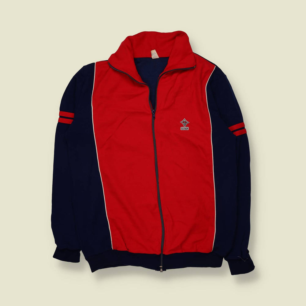 1970s | Senior | Track Jacket | Red & Navy - L