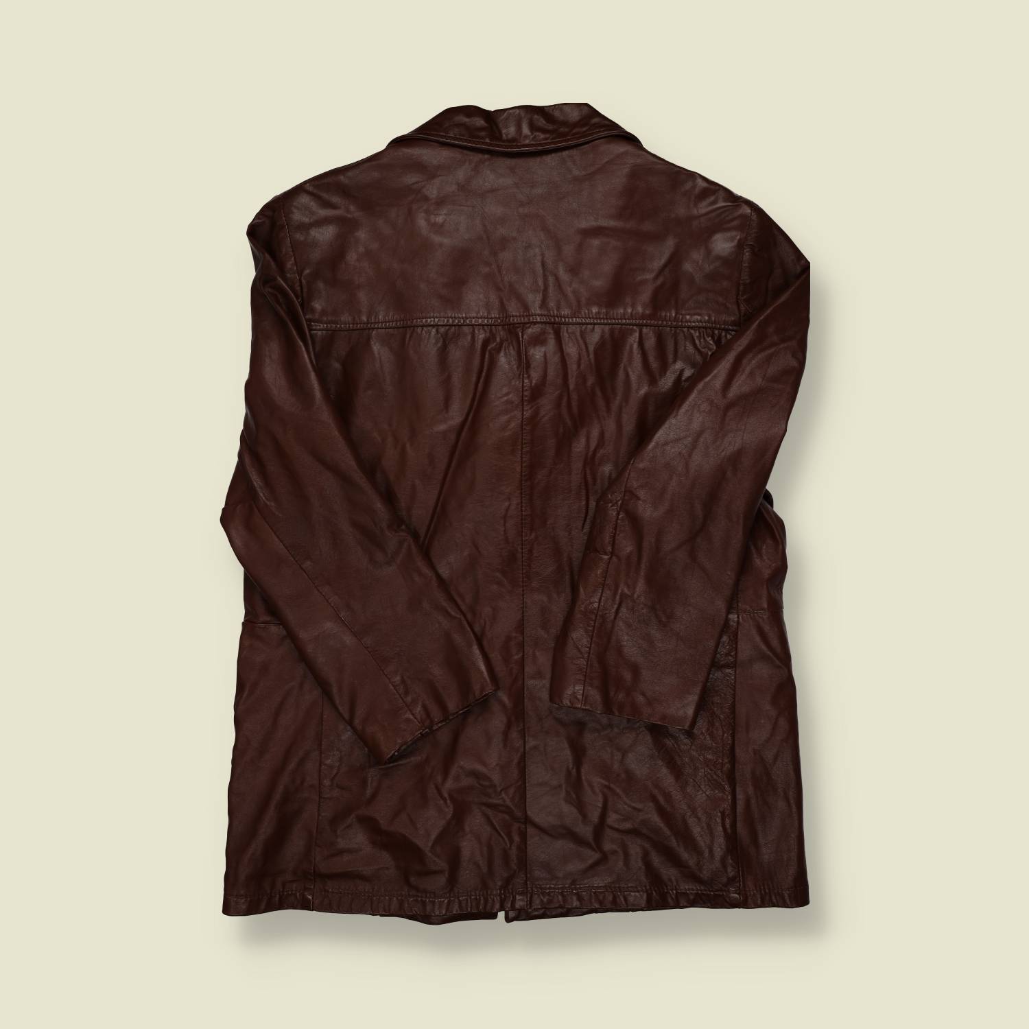 1970s Leather Coat - L