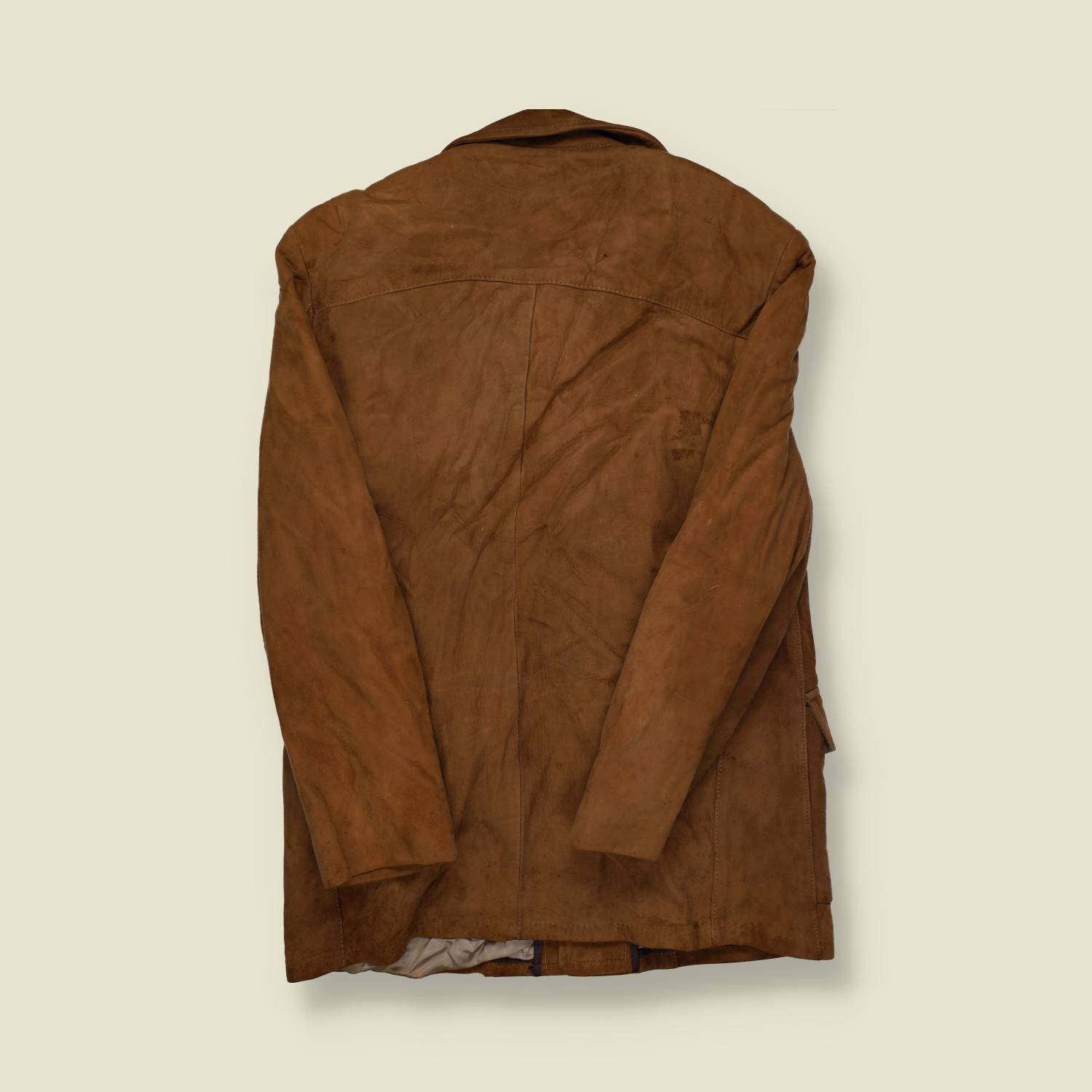 1970s Sears Lined Leather Coat - M
