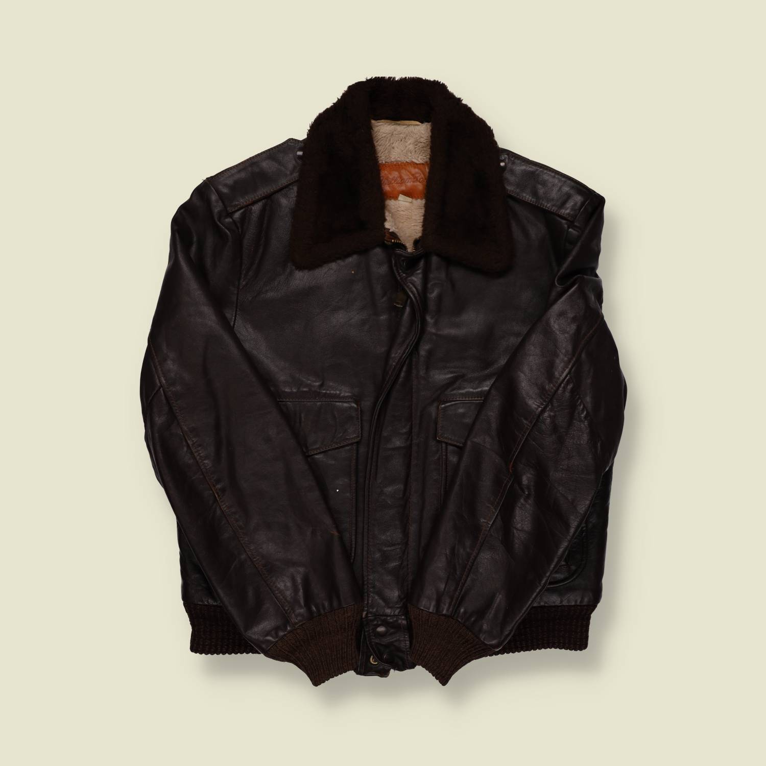 1960s Leather Flight Jacket - S/M