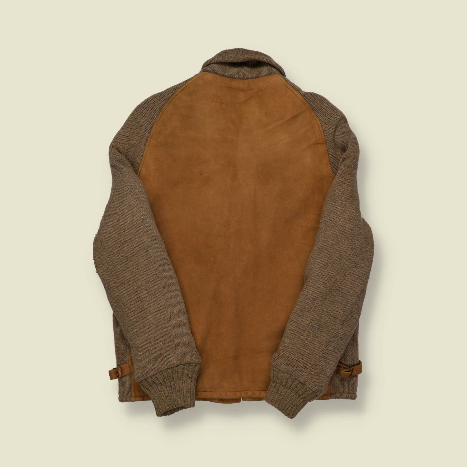1960s Leather Knitted Jacket - S/M