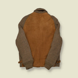 1960s Leather Knitted Jacket - S/M