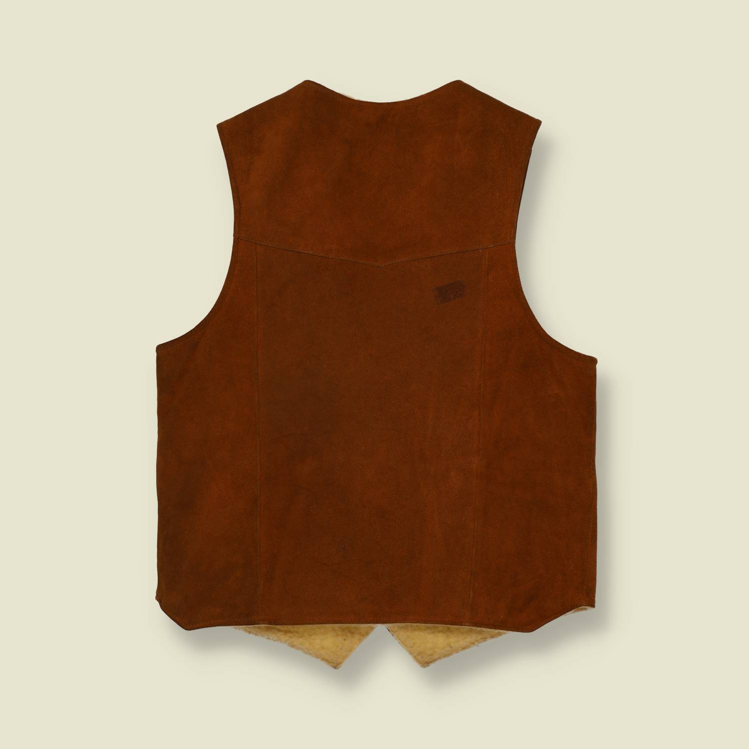 1970s Suede Leather Western Vest - M