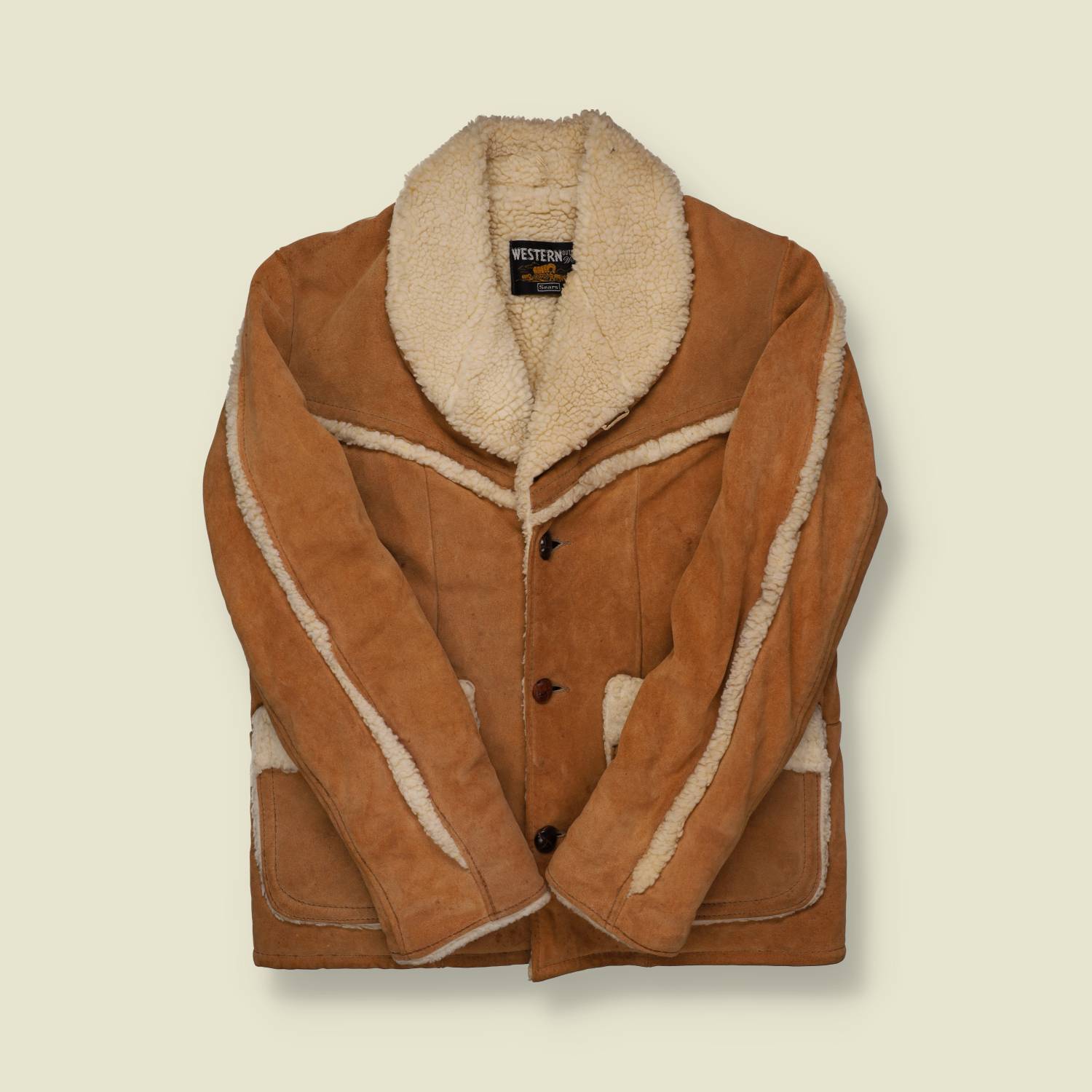 1970s Sears Suede Leather Western Coat - M/L