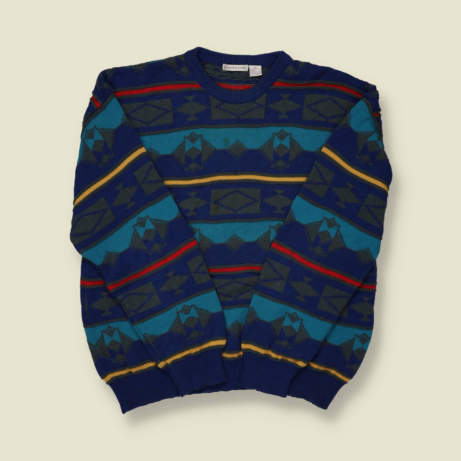 1990s Patterned Knit - XXL