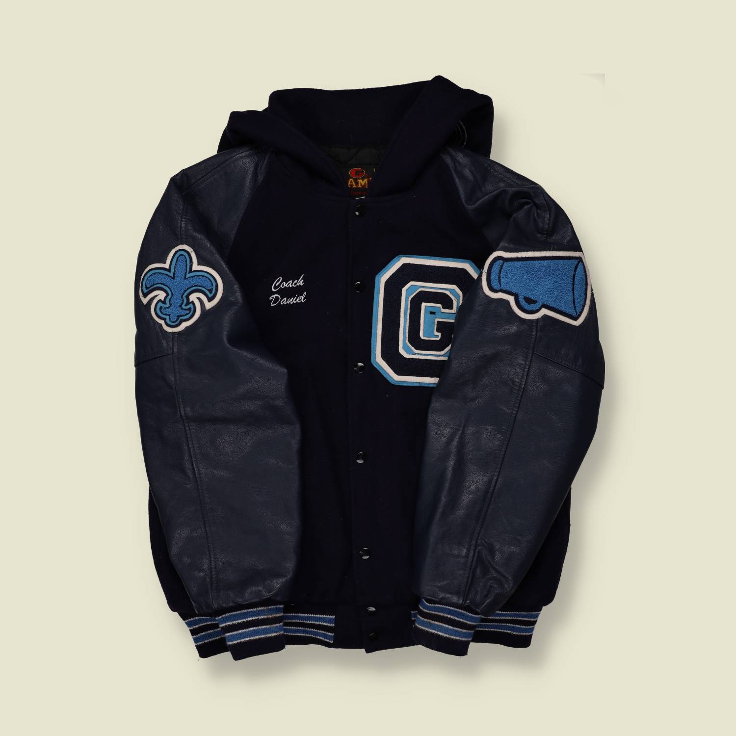 90s Made in USA Varsity Jacket - L