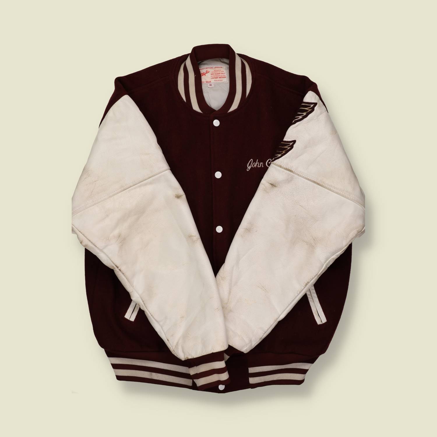 1990s Made in USA Varsity jacket - XL