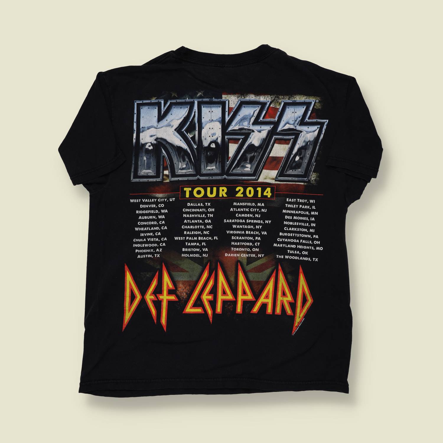 2014 Kiss 40 Year Anniversary/ Def Leppard Tour Tee - XL