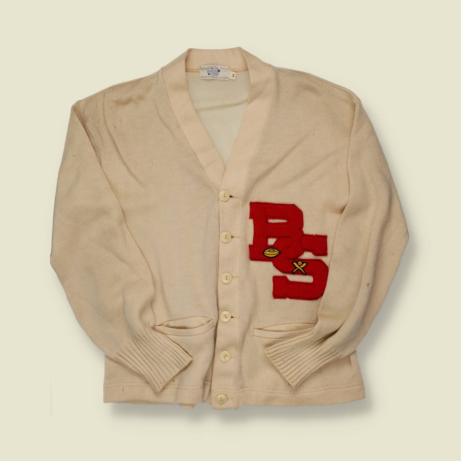 1940s/50s Letterman Cardigan - M