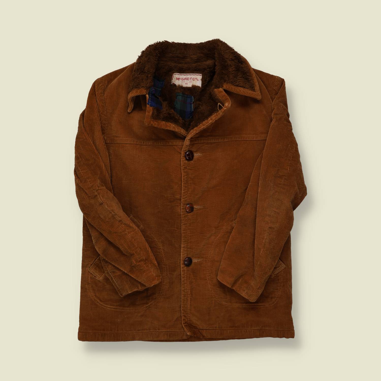 1970s McGregor Corduroy Coat - L