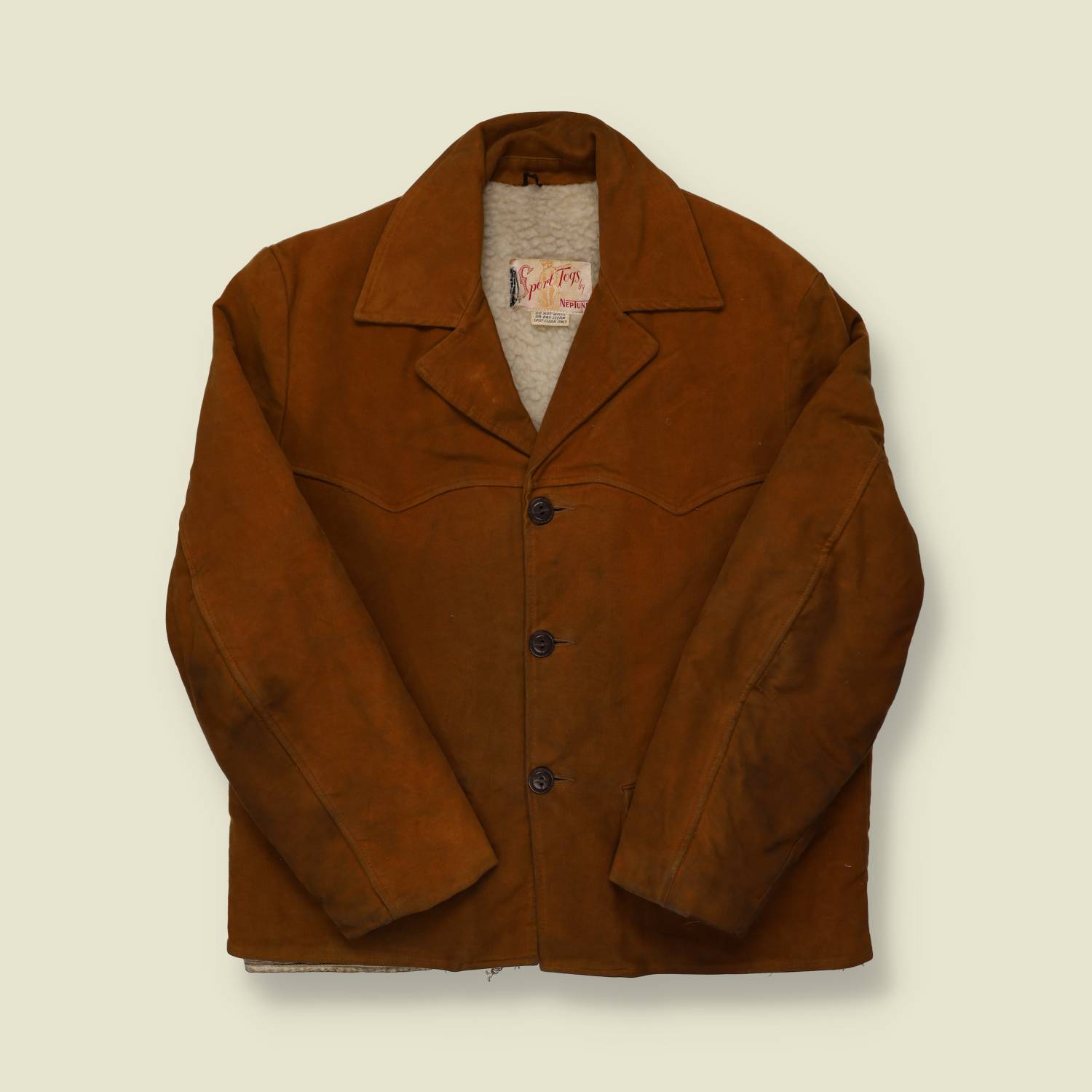 1950s Neptune Suede Sports Coat - S/M