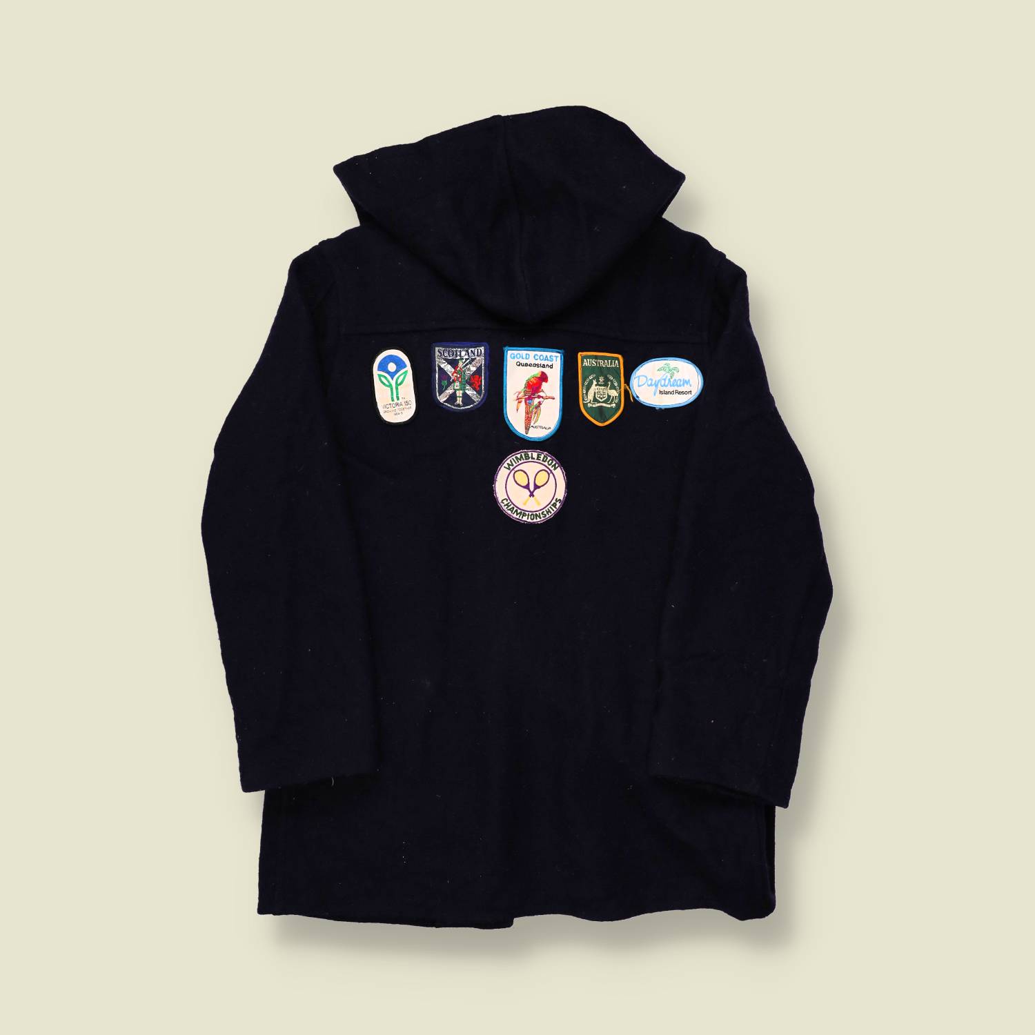 1980s Wimbledon Patch Short Duffel Coat - S