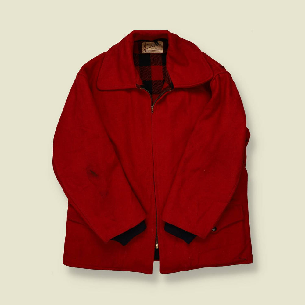 1950s JC Penney Mackinaw Coat - XL
