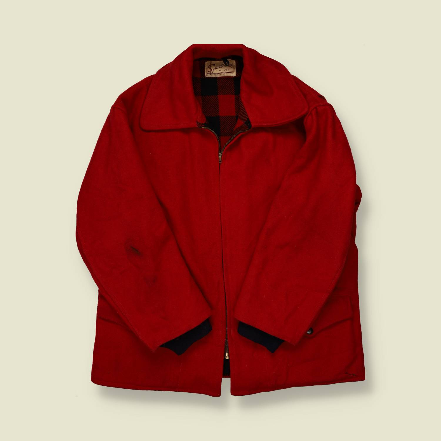 1950s JC Penney Mackinaw Coat - XL