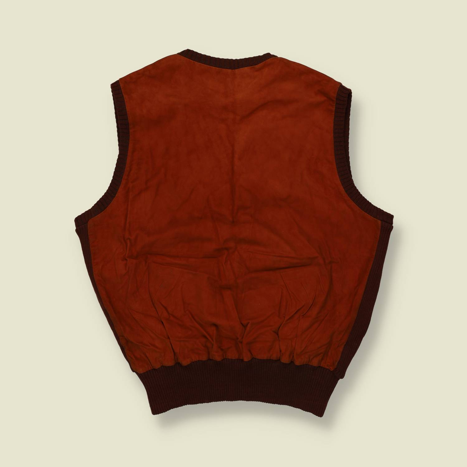 1940s/50s Leather Vest - XS/XXS