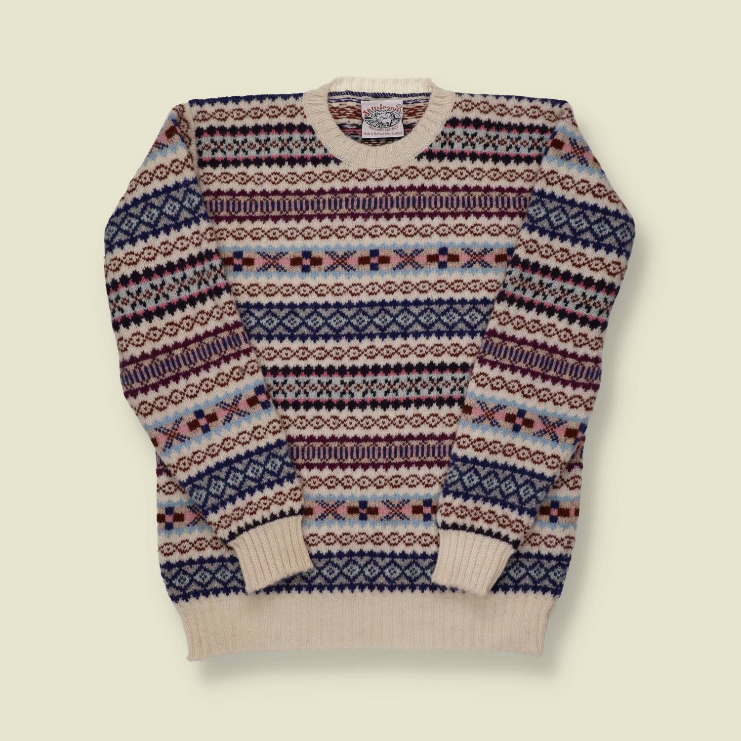 1990s Shetland Wool Knitted Jumper - M/L