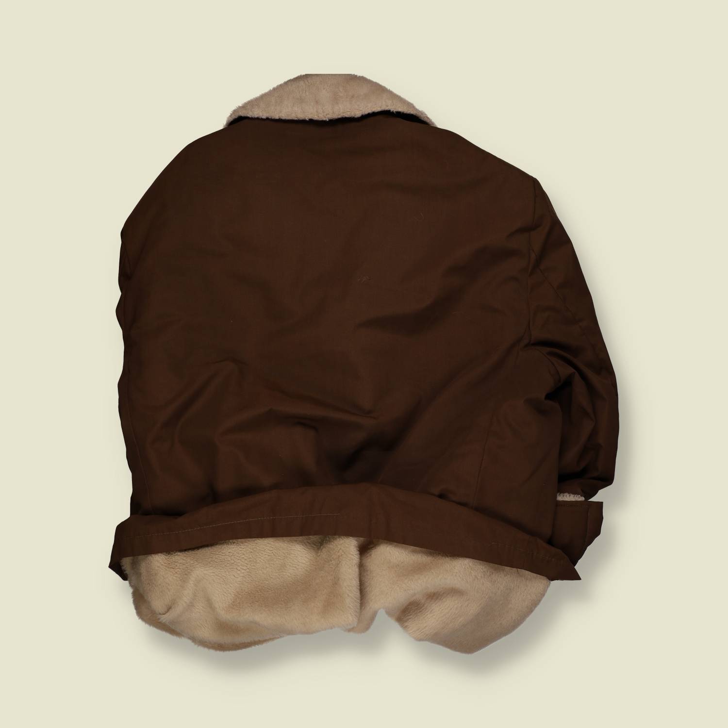 1970s | John Blair | Faux Shearling Coat | Brown – XXXXL