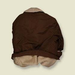 1970s | John Blair | Faux Shearling Coat | Brown – XXXXL