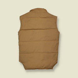 1970s | Struggle Gear | Quilted Gilet | Tan – S