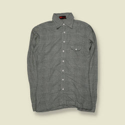 1970s | 3K | Long Sleeve Shirt | Micro Check - XS