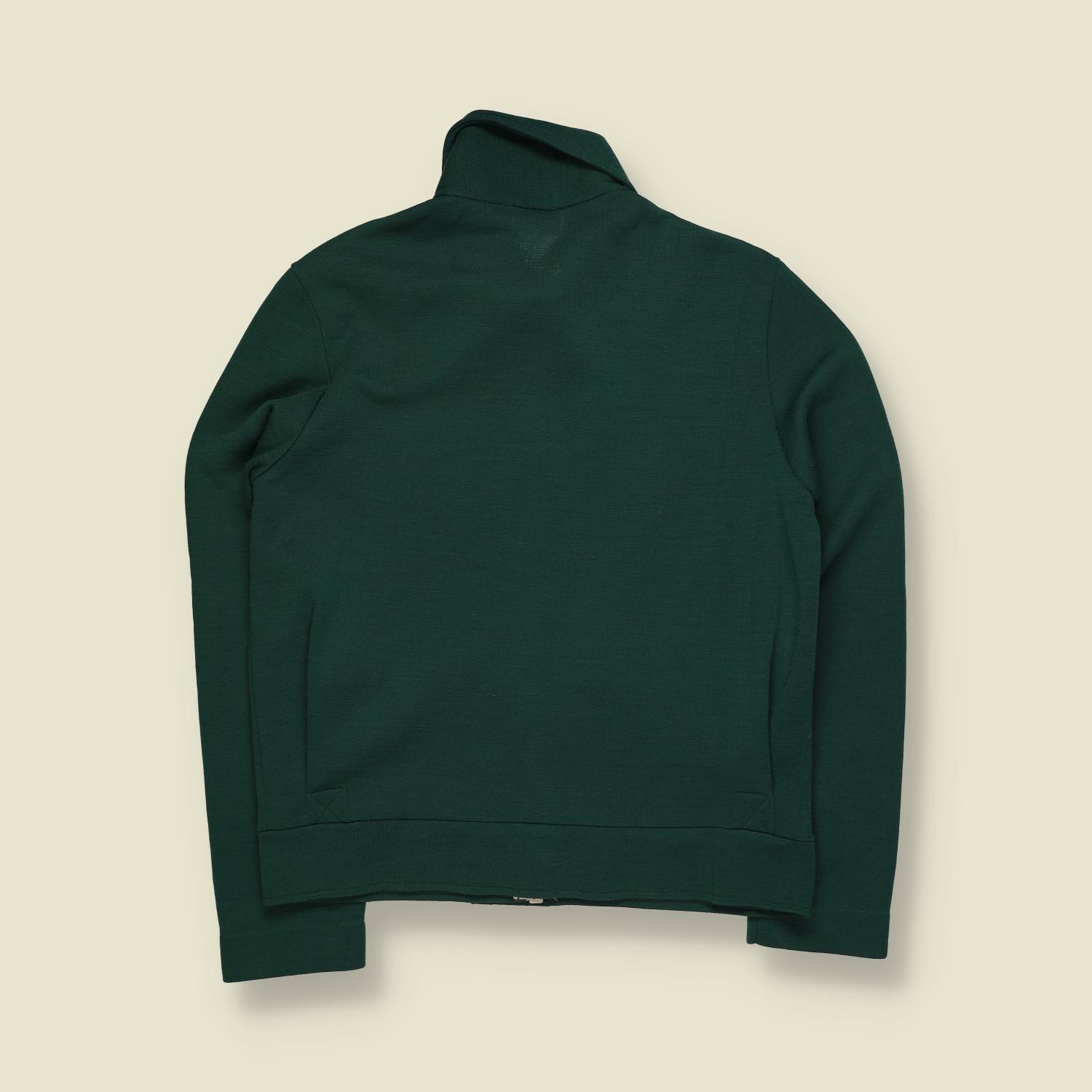 1970s | Recordman | Polyester Track Top | Forest Green - XS