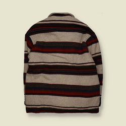1980s | Woolrich | Wool Blanket Coat – Stripe - XL