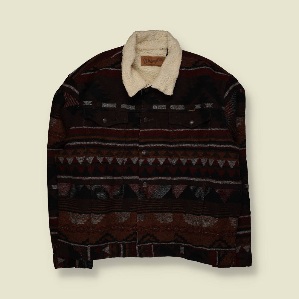 1990s | Wrangler | Southwestern Sherpa Jacket - XXXXL