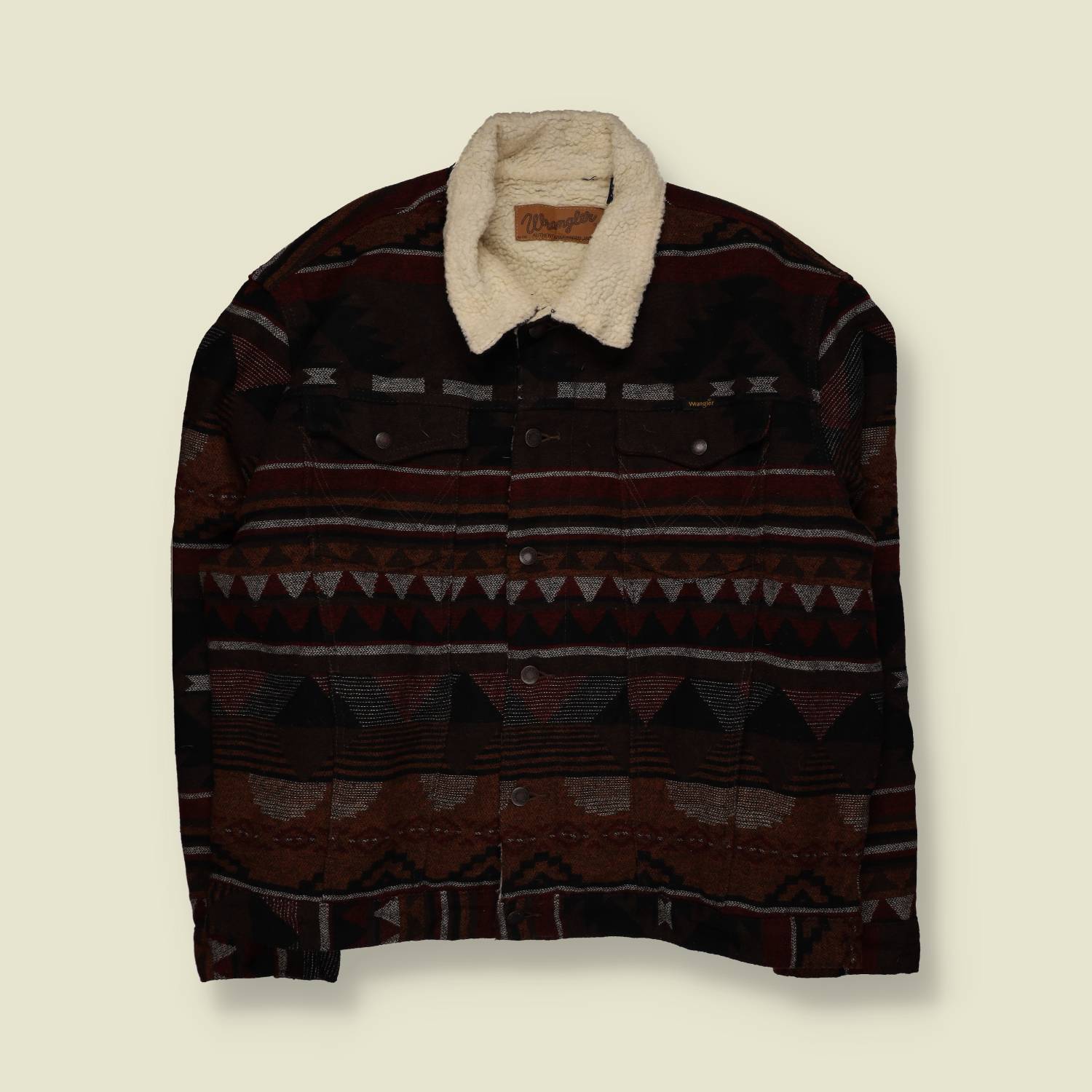 1990s | Wrangler | Southwestern Sherpa Jacket - XXXXL