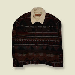 1990s | Wrangler | Southwestern Sherpa Jacket - XXXXL