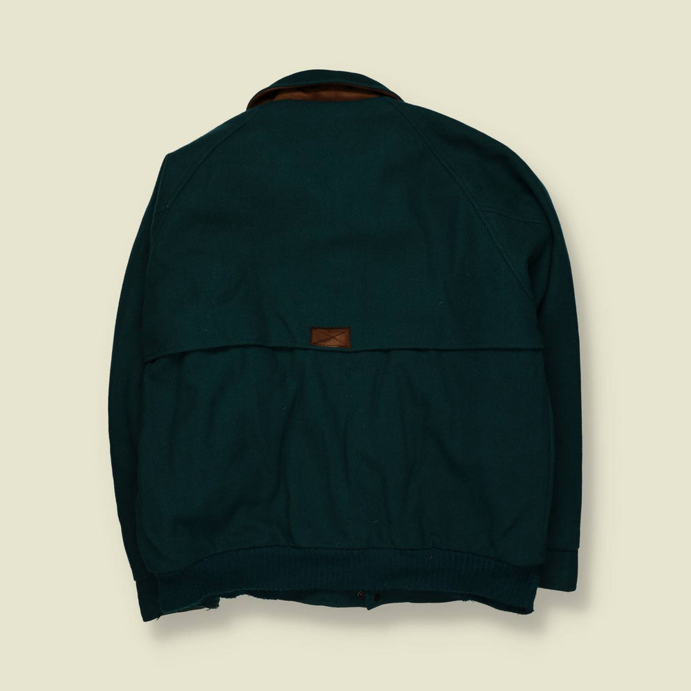 1980s | Woolrich | Made In USA Wool Jacket – Forest Green - XXL