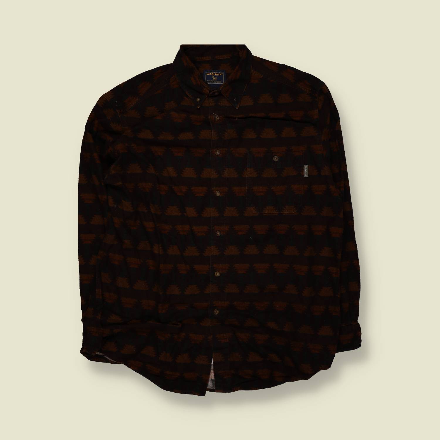 1990s–2000s | Woolrich | Woodland Stripe Shirt – Brown / Black - XXXL