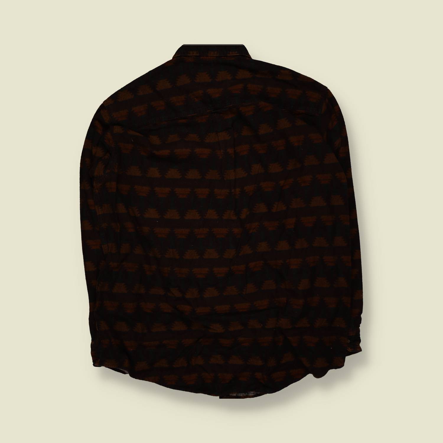 1990s–2000s | Woolrich | Woodland Stripe Shirt – Brown / Black - XXXL