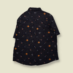 1990s–2000s | Woolrich | Fishing Lure Print Shirt – Navy - XXL