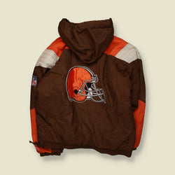 1990s | Starter | Cleveland Browns Jacket | Brown / Orange – XXXL