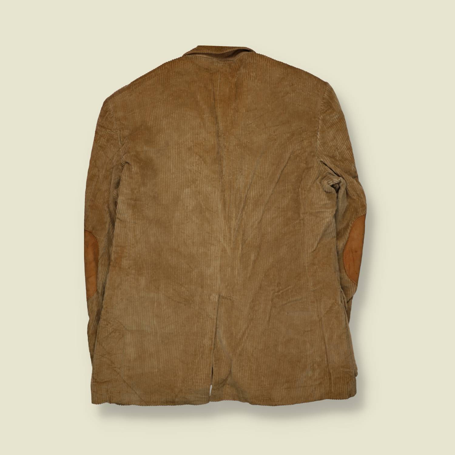 1970s | Lands’ End | Jumbo Cord Blazer | Tan – S