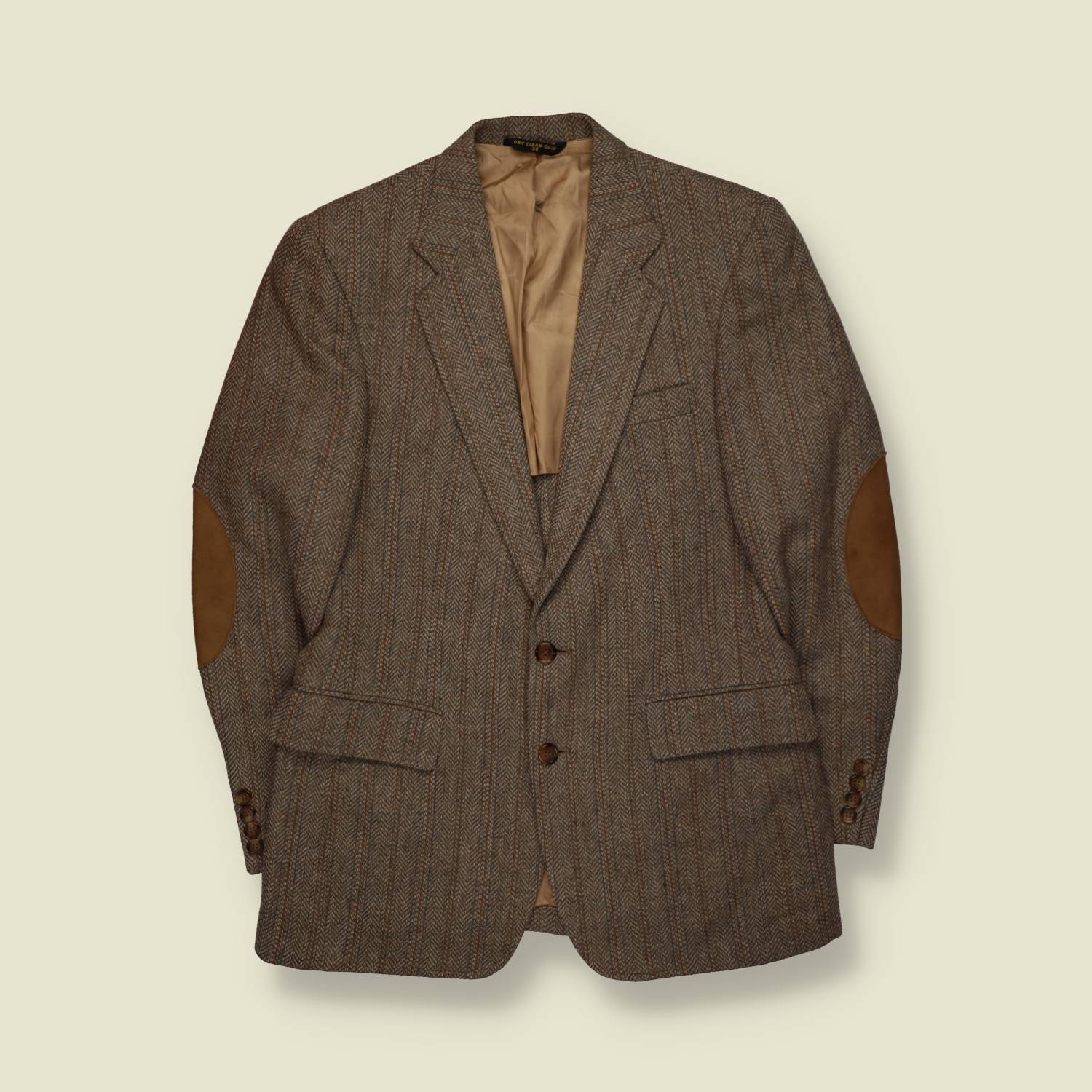 1970s | The Gally | Tweed Blazer | Brown Herringbone – S