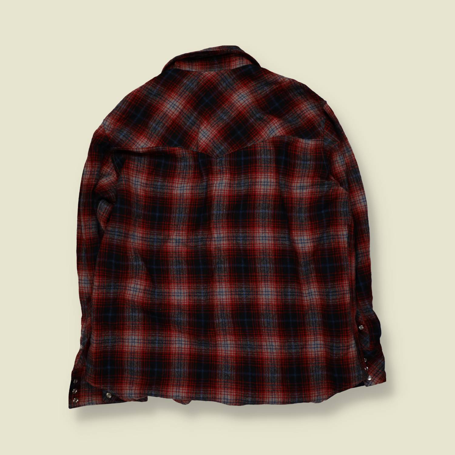 1970s | Ponderosa | Western Flannel Shirt | Red Plaid – XXL