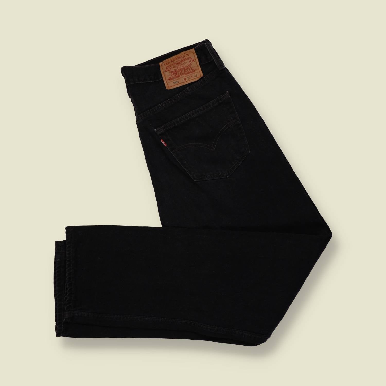 1980s–1990s | Levi’s | 501 Jeans | Dark Indigo | Made In USA – w32