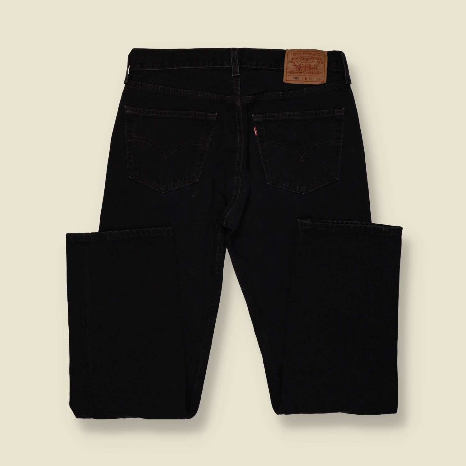 1980s–1990s | Levi’s | 501 Jeans | Dark Indigo | Made In USA – w32