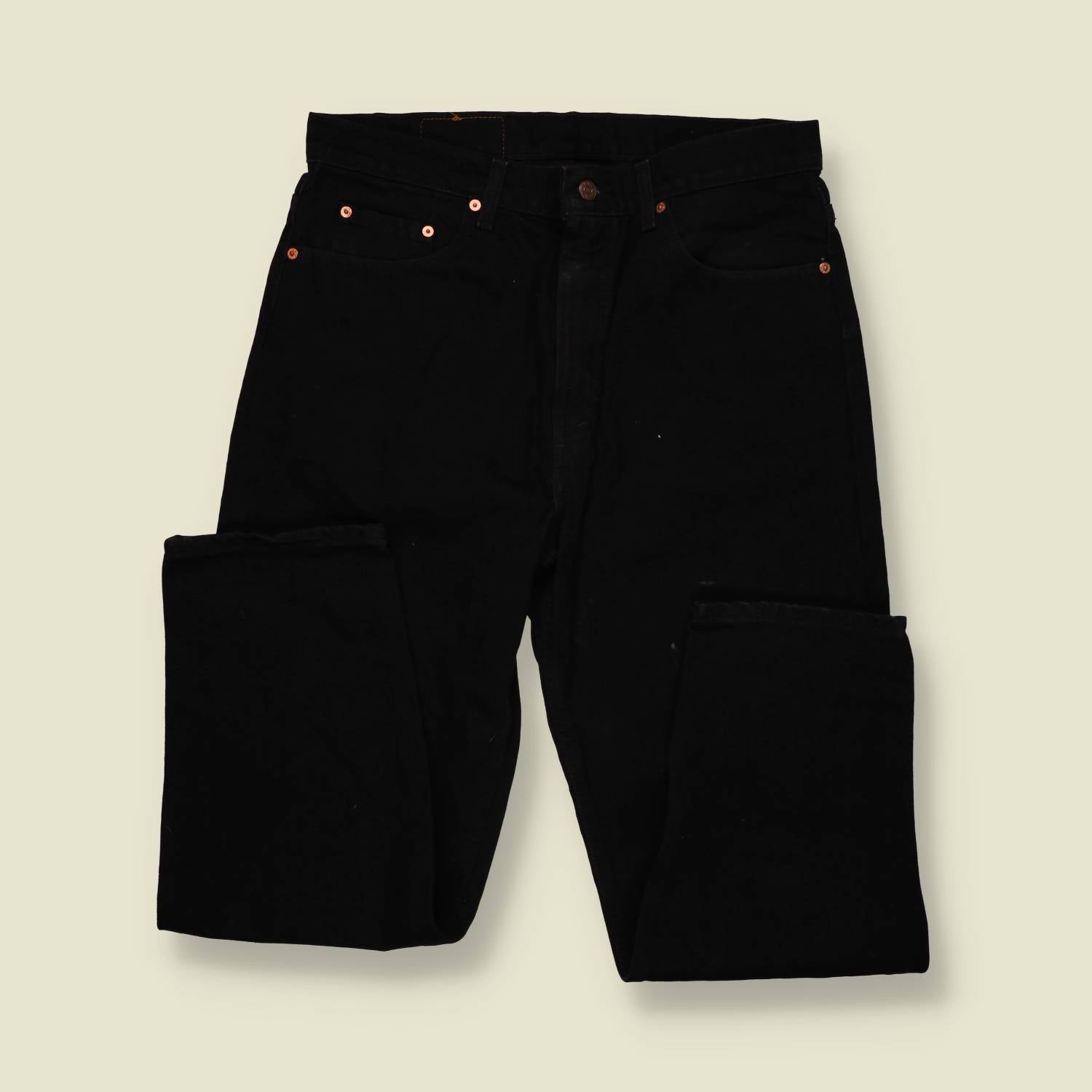 1980s–1990s | Levi’s | 550 Jeans | Black | Made In USA – w36